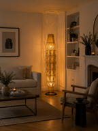 Lampe Dune en Rotin 