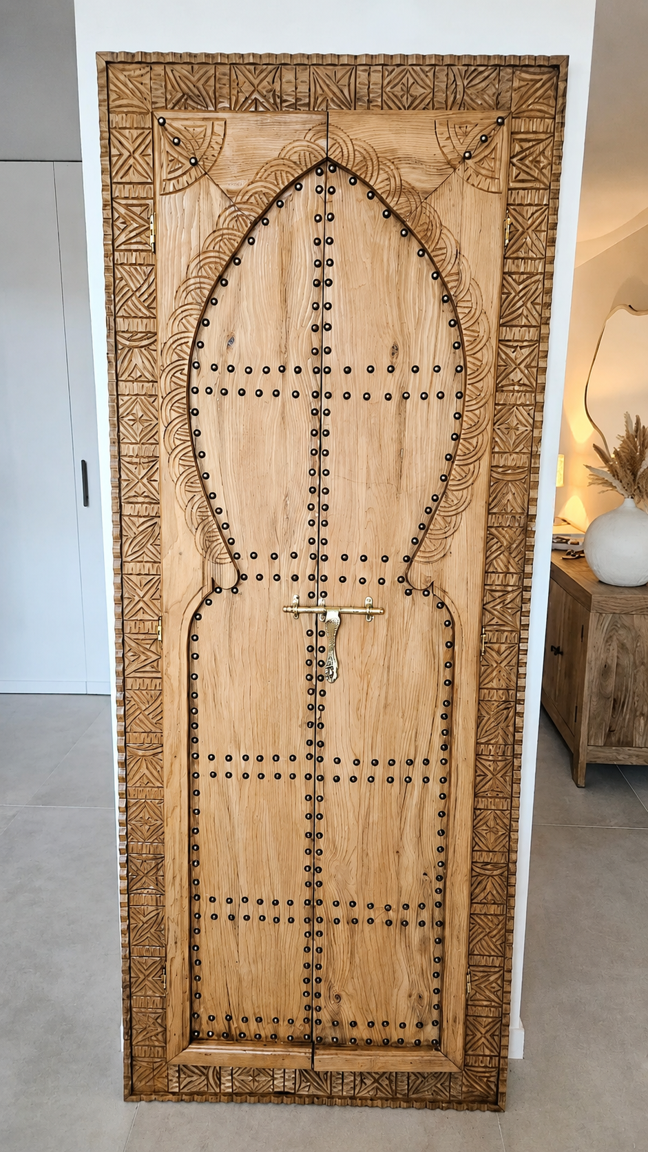 Porte Kasbah – Porte en bois sculptée à la main