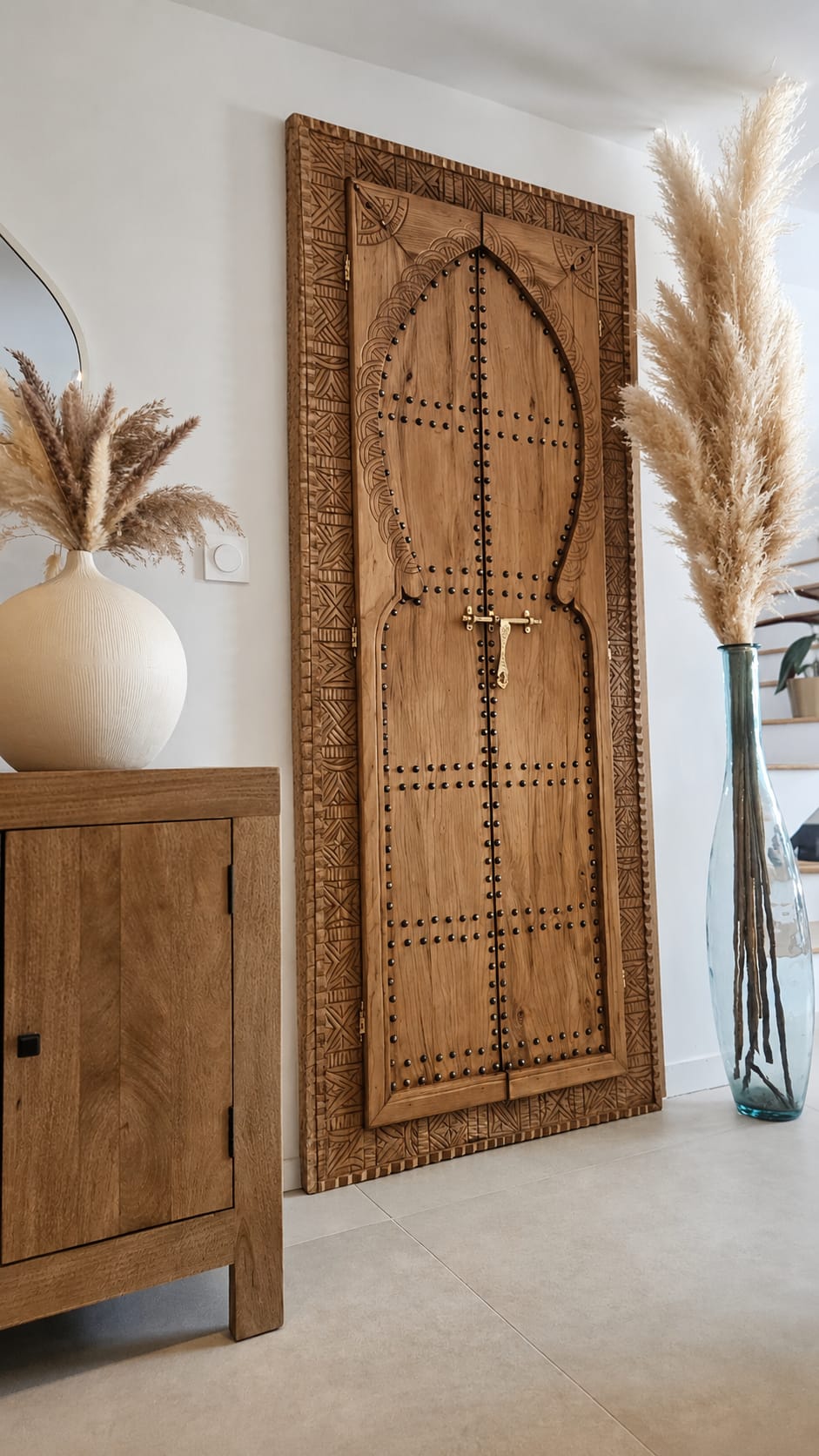 Porte Kasbah – Porte en bois sculptée à la main