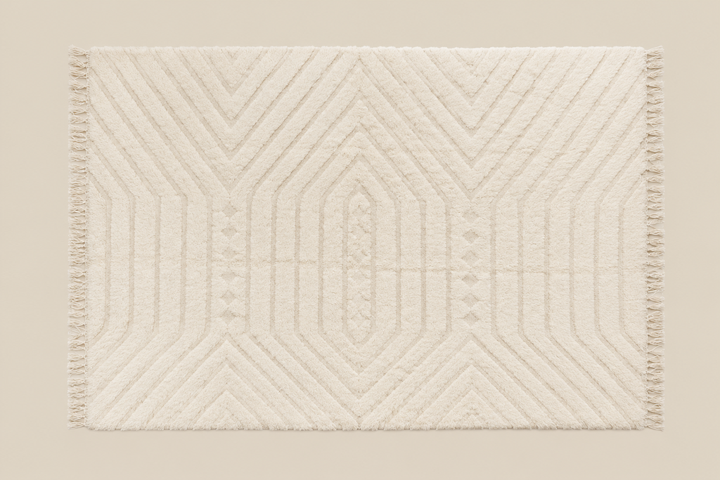 Tapis Nomade laine de mouton tissé à la main