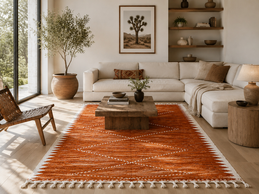 Tapis Terra dans un salon contemporain